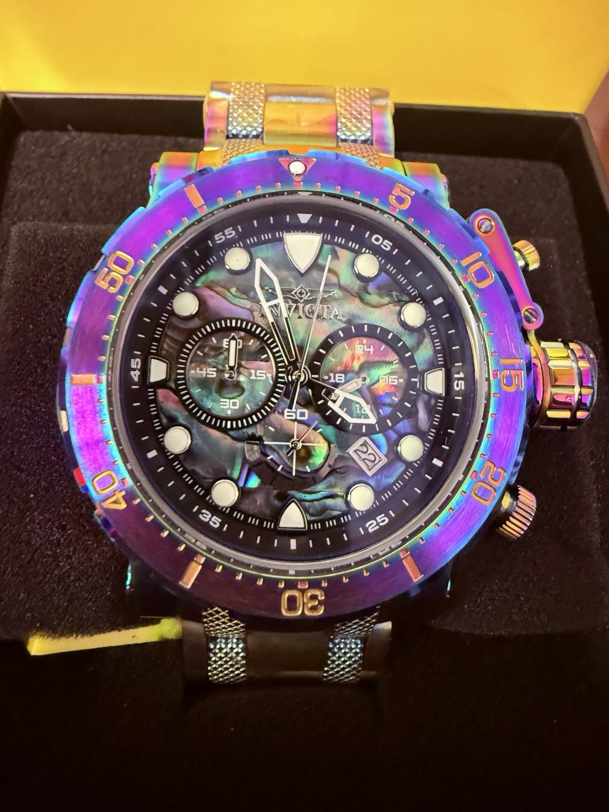 Invicta Coalition Forces Abalone Dial Iridescent Stainless Steel 52mm 26507