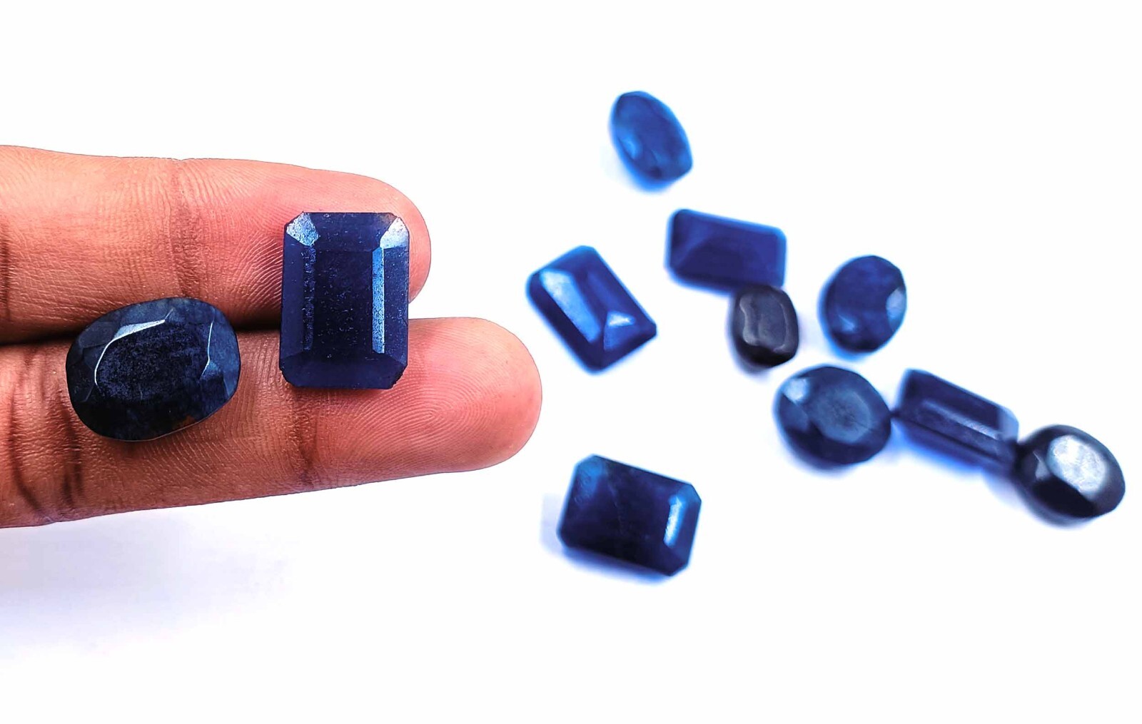 Natural Blue Sapphire 100 Ct IGL Certified MIX Shape LOT Faceted Loose Stone AAM