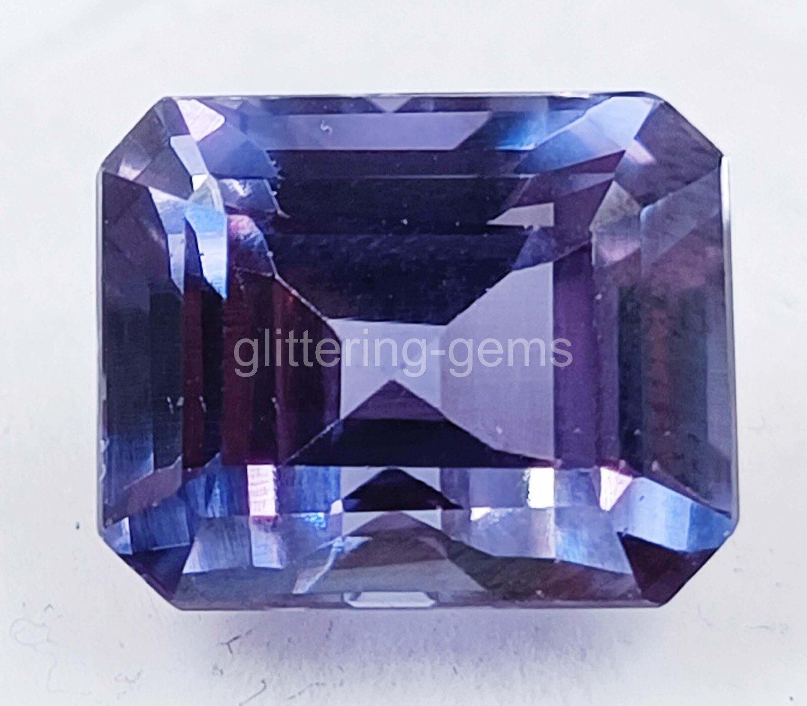 Emerald Cut Natural Color Changing Alexandrite Stone 15.0 Ct IGL Loose Gems 5JJN