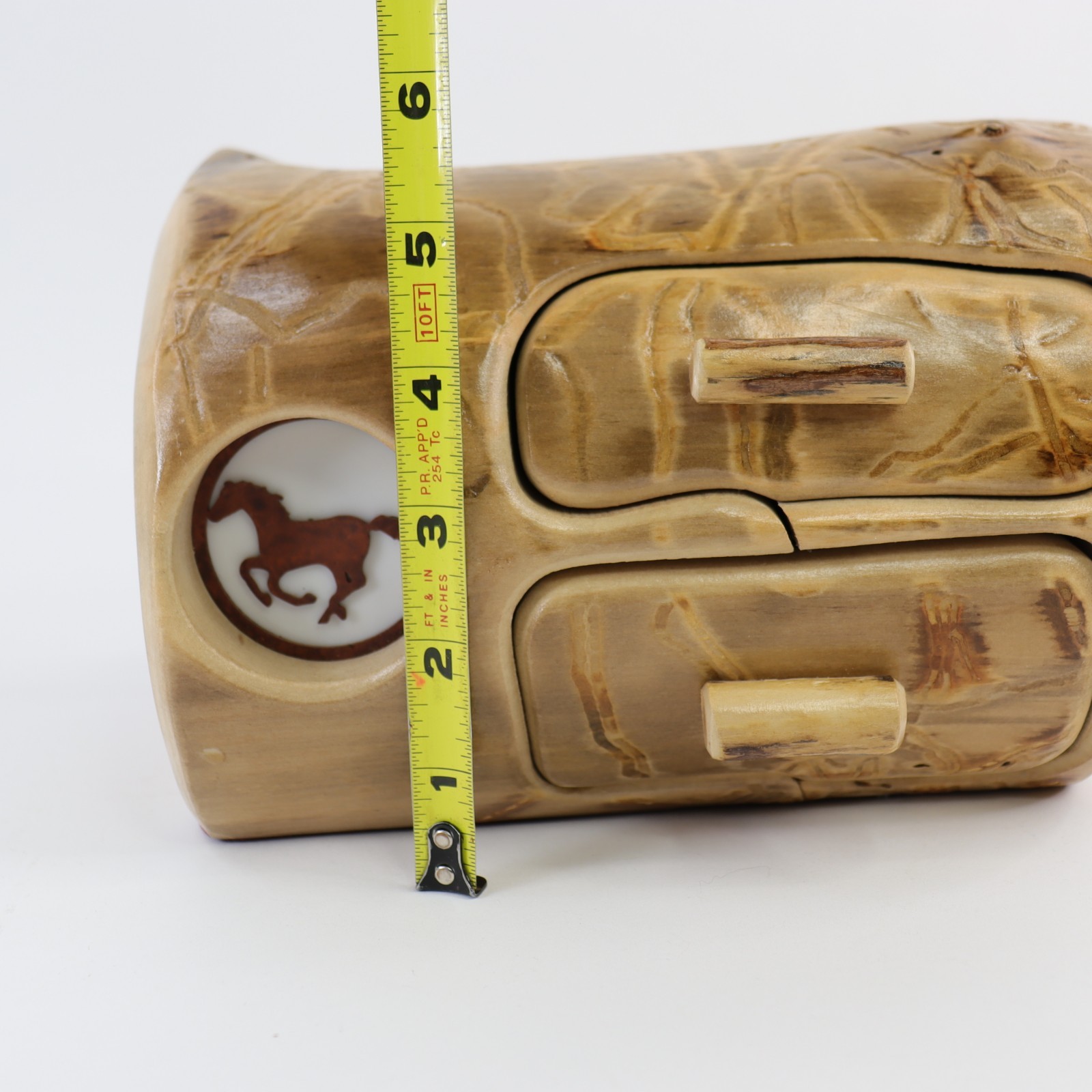 Aspen Wood Wooden Trinket Jewelry Box Nature Turns Rustic Cabin Night Light