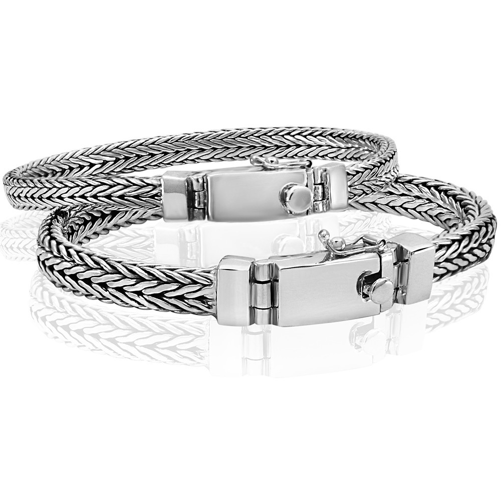 6/8mm Impressive High-Quality 925 Sterling Silver Men’s bracelets
