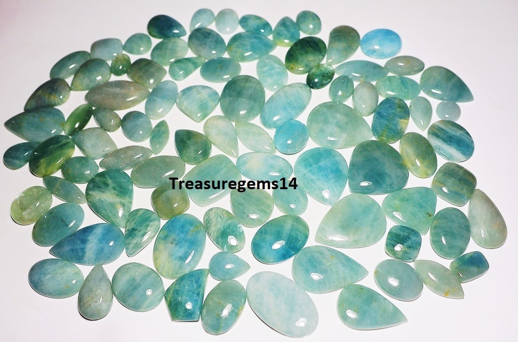 250 Crt WHOLESALE LOT NATURAL SANTA MARIA AQUAMARINE CABOCHON GEMSTONE AAAA
