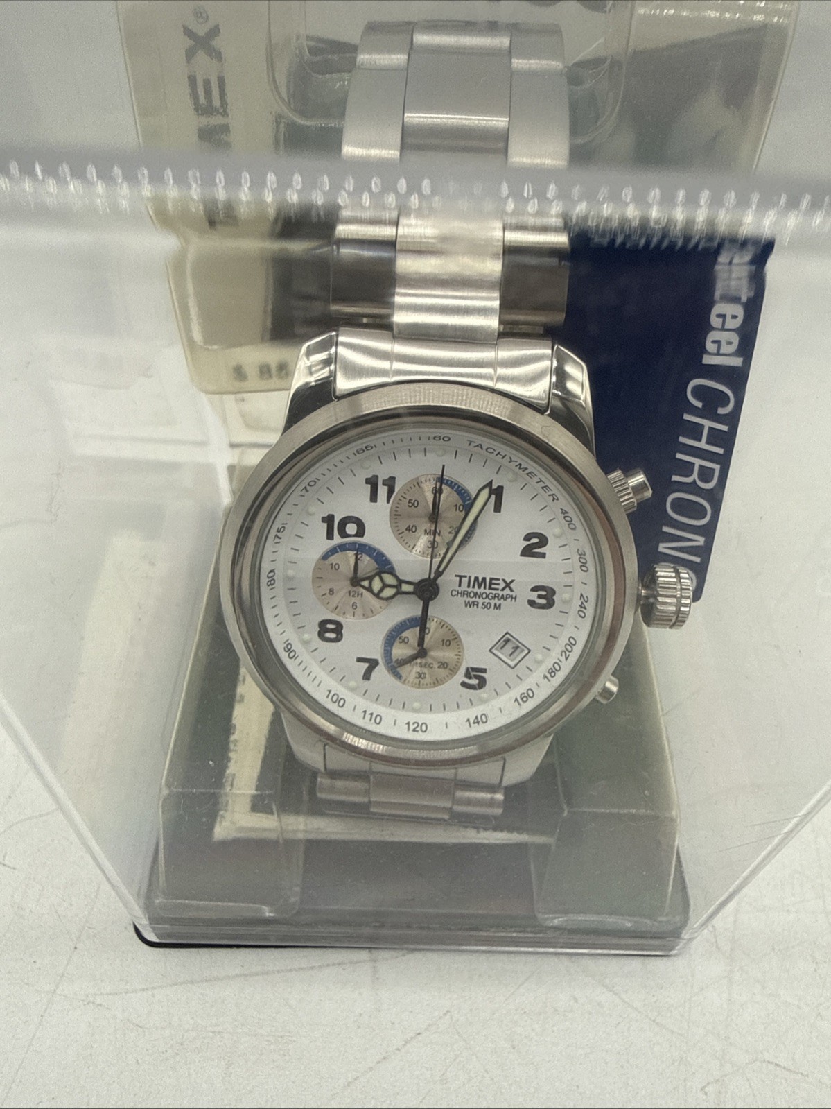 Timex Chronograph SR927W Cell Chronograph WR 50 – Needs Battery