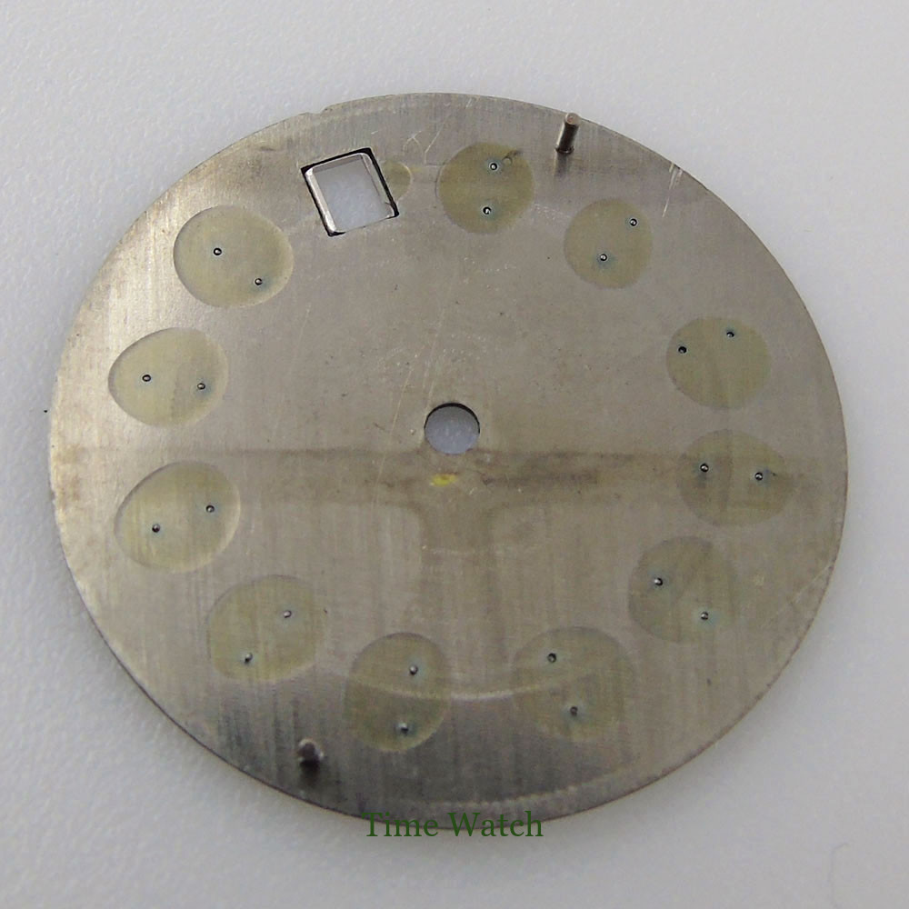 Super Lume 29mm Watch Dial+Solid Japan C3 Lume Hands Fit For NH35 Movement Date