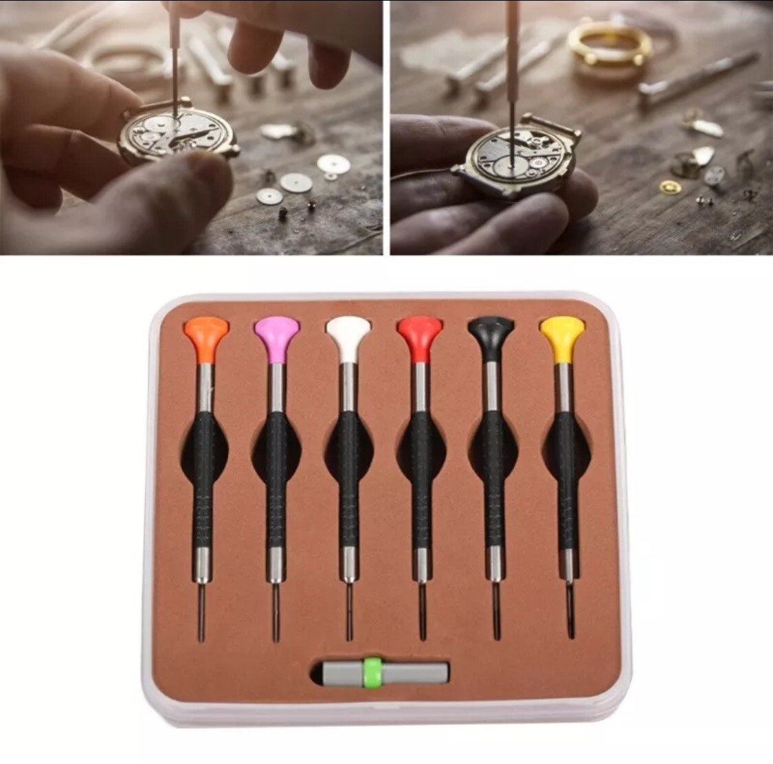 T-shaped anti slip watch screwdriver set+spare blade for Rolex Tudor Bracelet