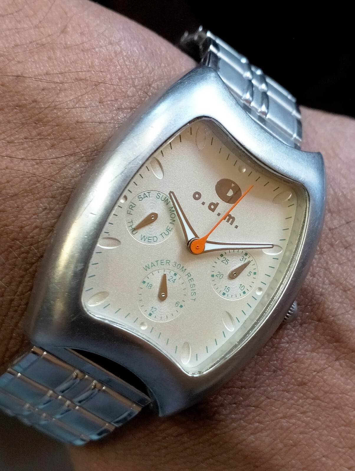 O.D.M. MULTIFUNCTION QUARTZ SILVER DIAL 840803 JAPAN MEN’S FULL WORKING VINTAGE