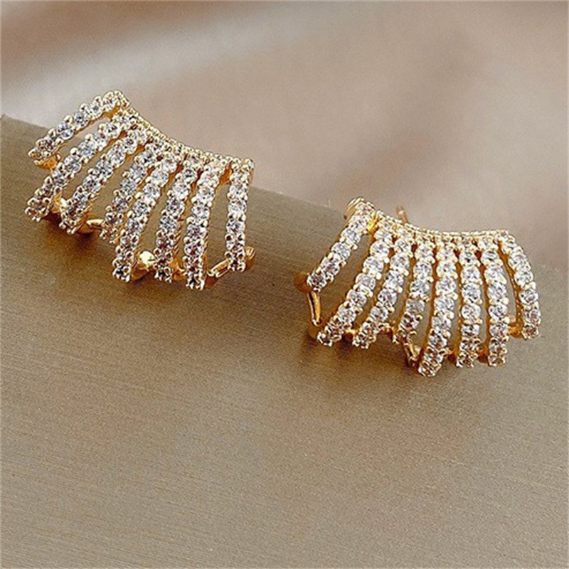 Full Of Diamond High-end Earrings Fashion Commuter Earrings Temperament