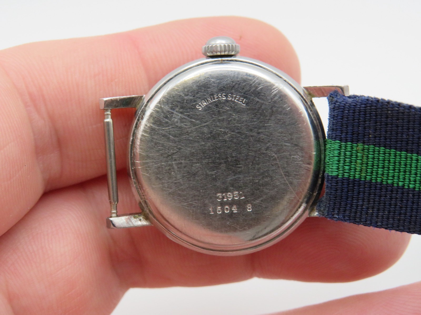 Vintage men’s military wristwatch Wyler Incaflex Waterproof running
