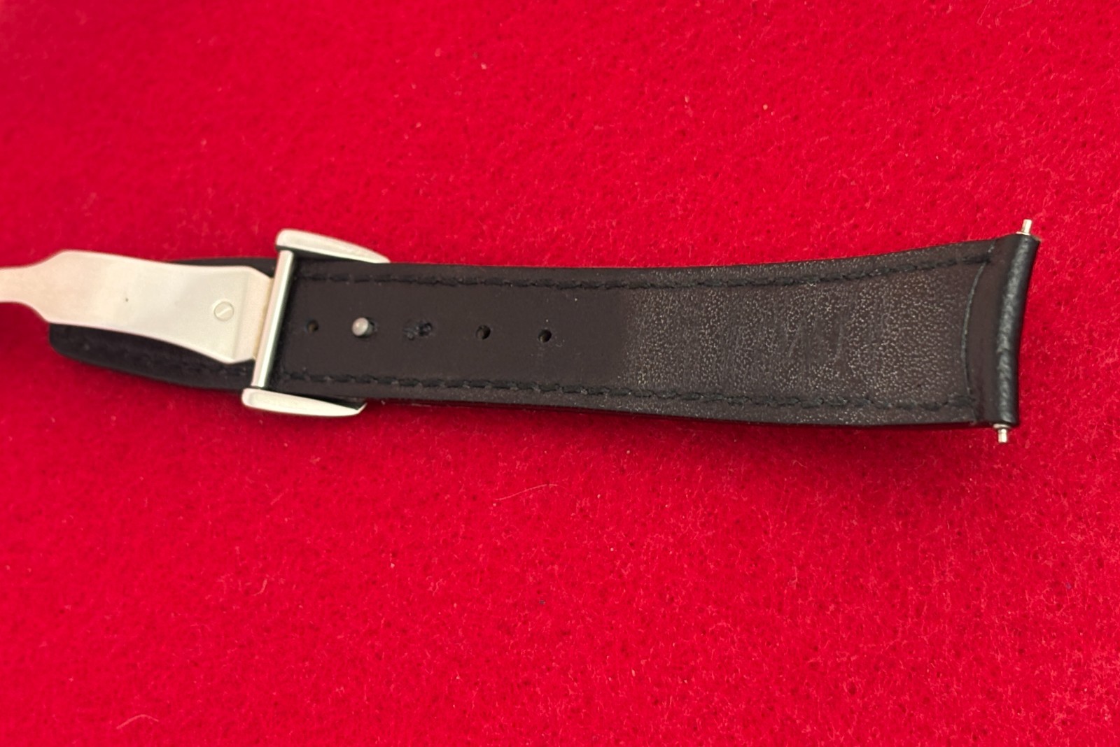 IWC Portofino OEM 18mm Black Strap for Model 3513 with IWC Deployant Clasp