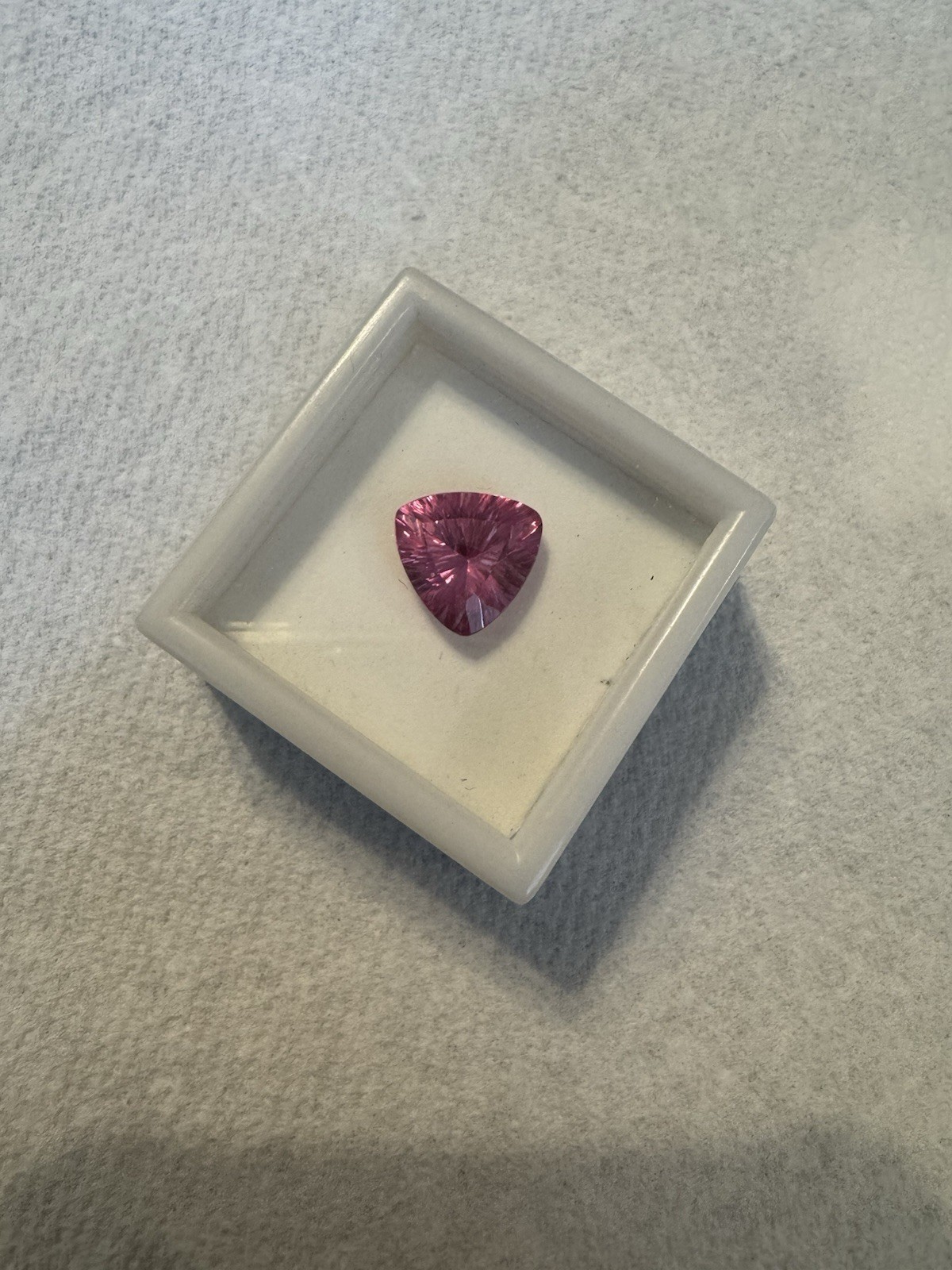 6.50Cts Natural treated pure Pink Topaz 12x12mm Shape rectangular Loose gem
