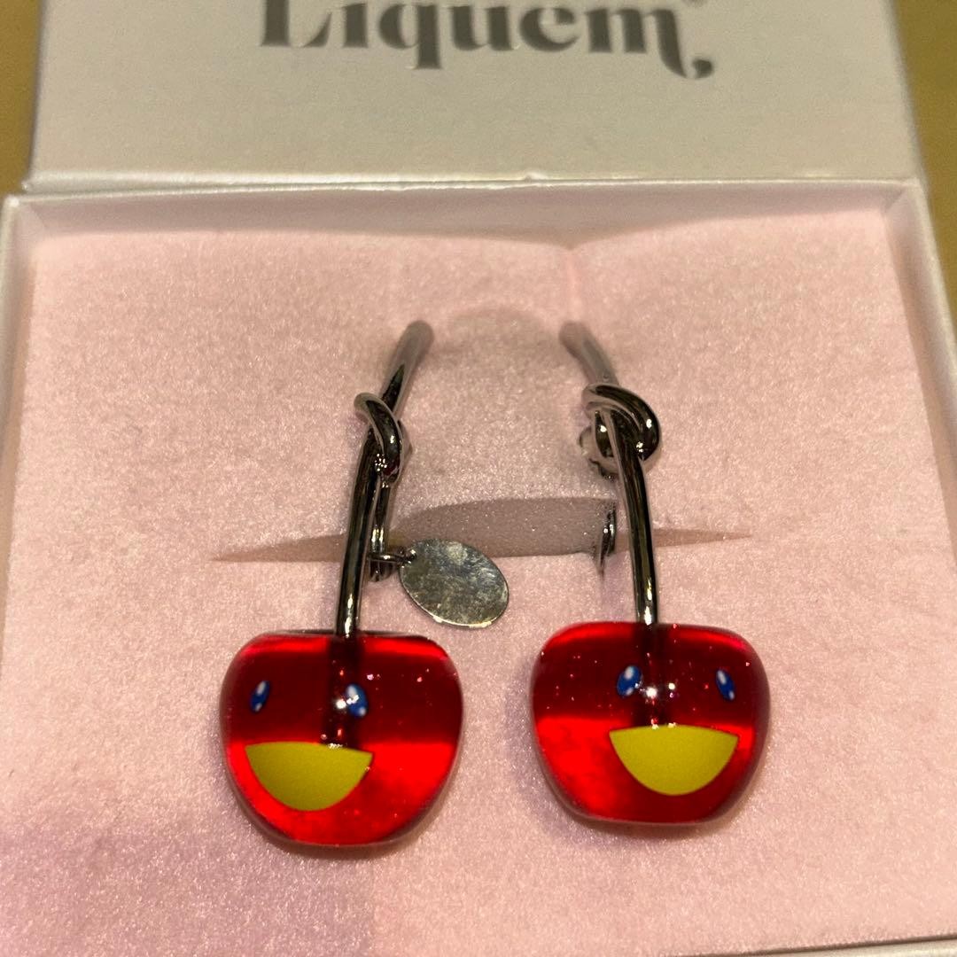 Takashi Murakami Liquem Cherry Red Clip-on Earrings Collaboration 2024 Japan
