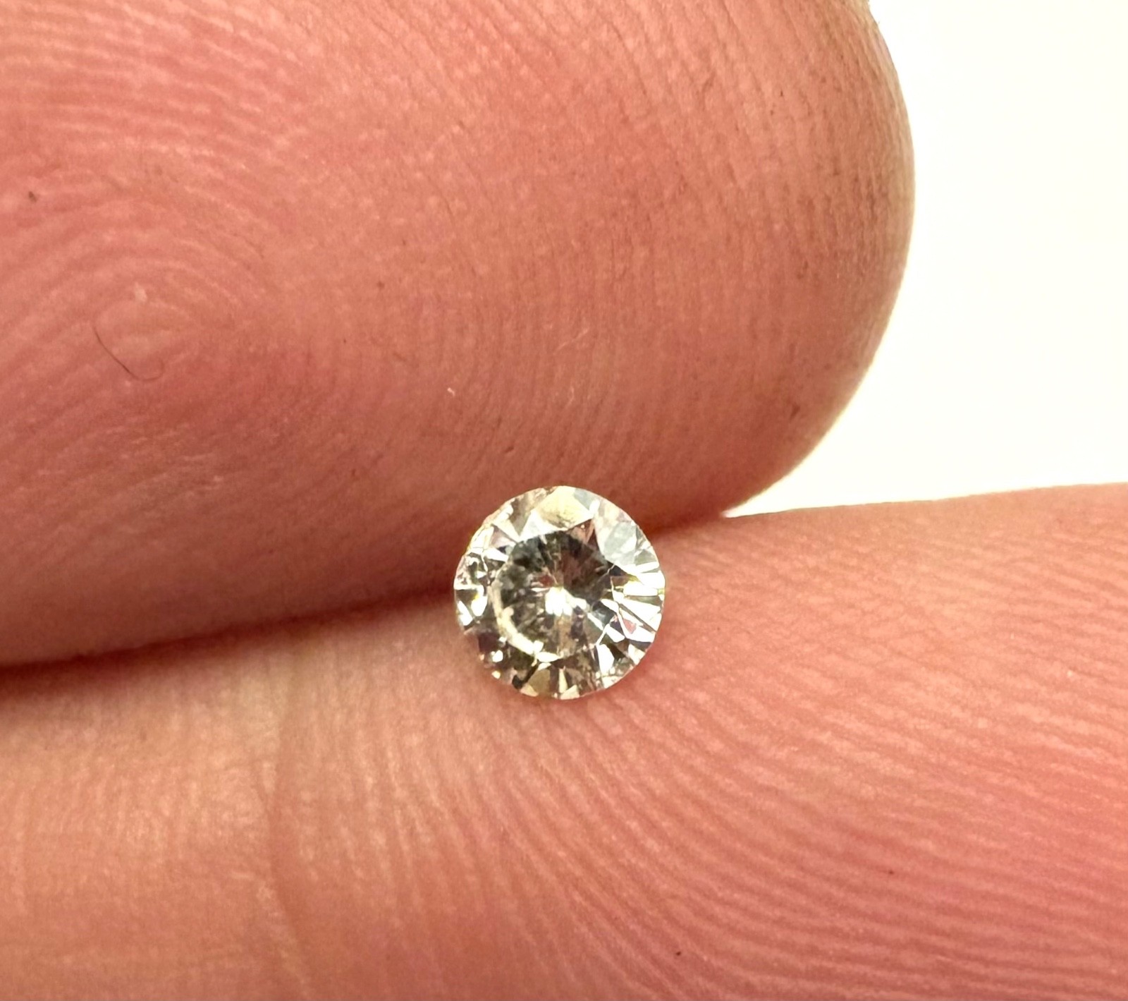 0.23 Carat TTL Brown SI2 Round Brilliant Natural Enhanced MINED Diamond 4.11mm