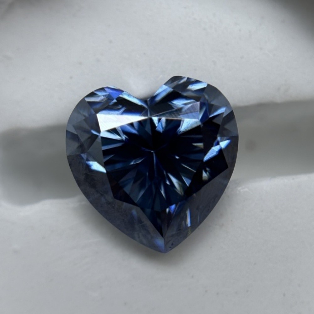 Heart Cut Sapphire Fancy Color Loose Moissanite Gemstone 1pcs 3×3-9x9mm