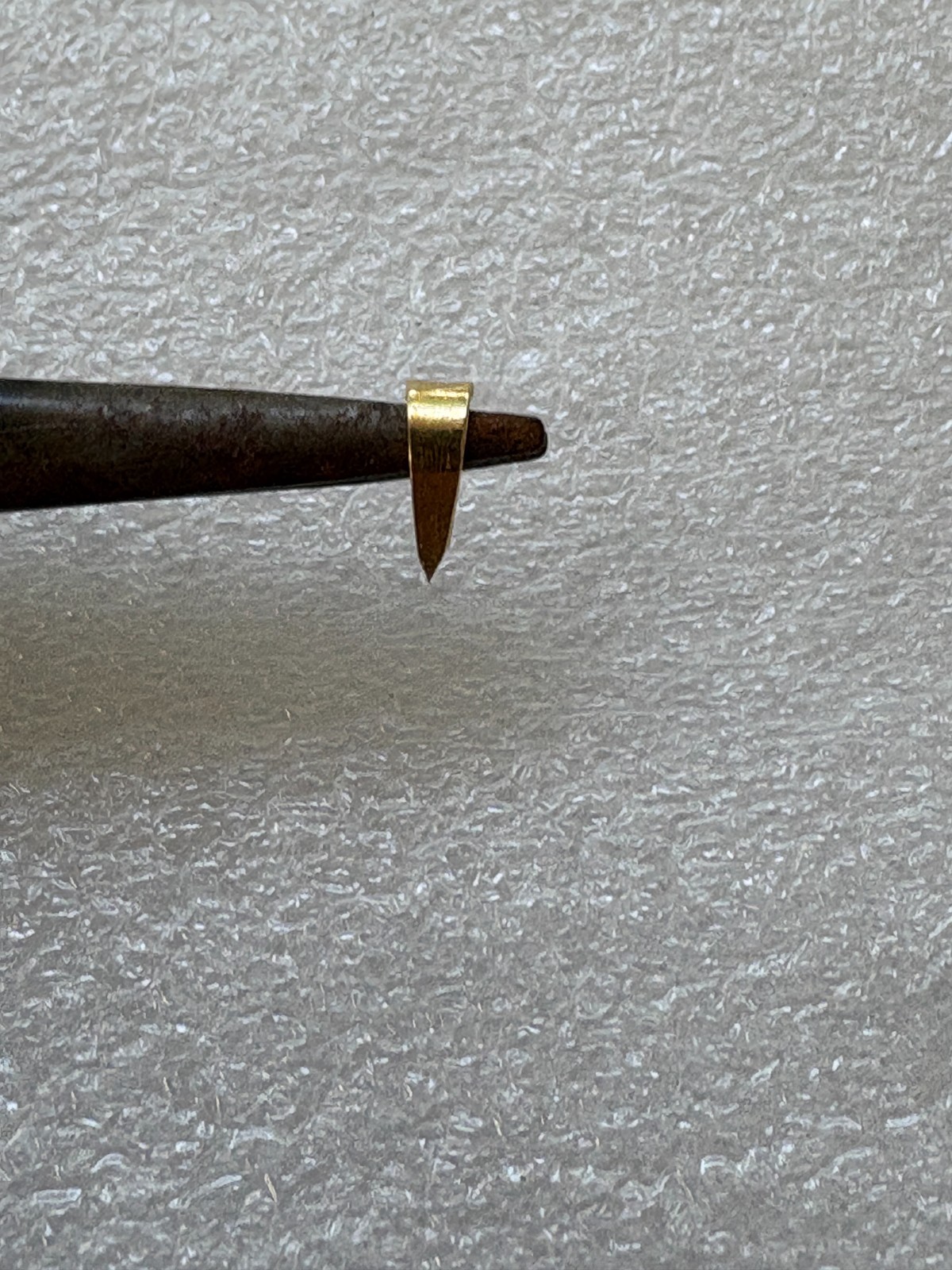 10K Yellow Gold Bail 4 x 8mm for Pendant with Findings -2.6 wide at top