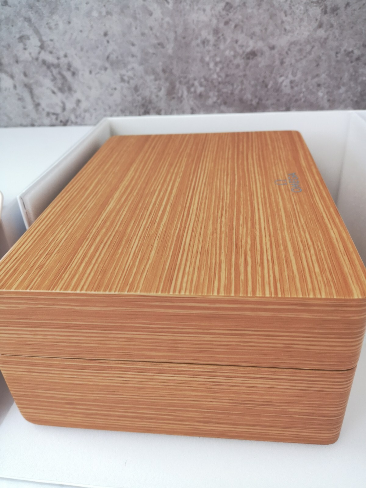 Omega Authentic Wooden Watch Box With Travel Red Cube Box Latest Model New