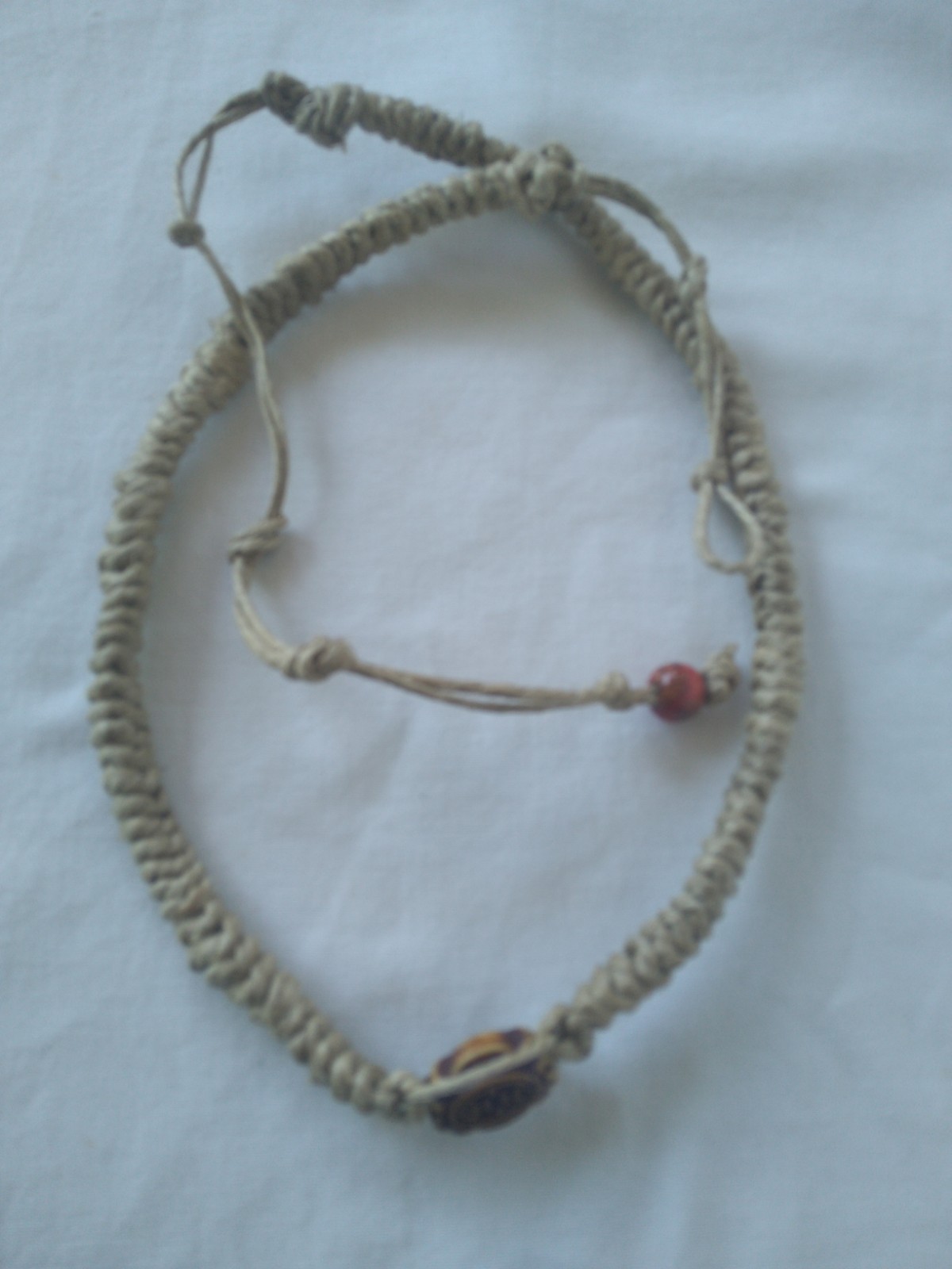 SURFER HEMP NECKLACE 30″ Unisex Macrame Boho Hippie Ethnic US Seller New