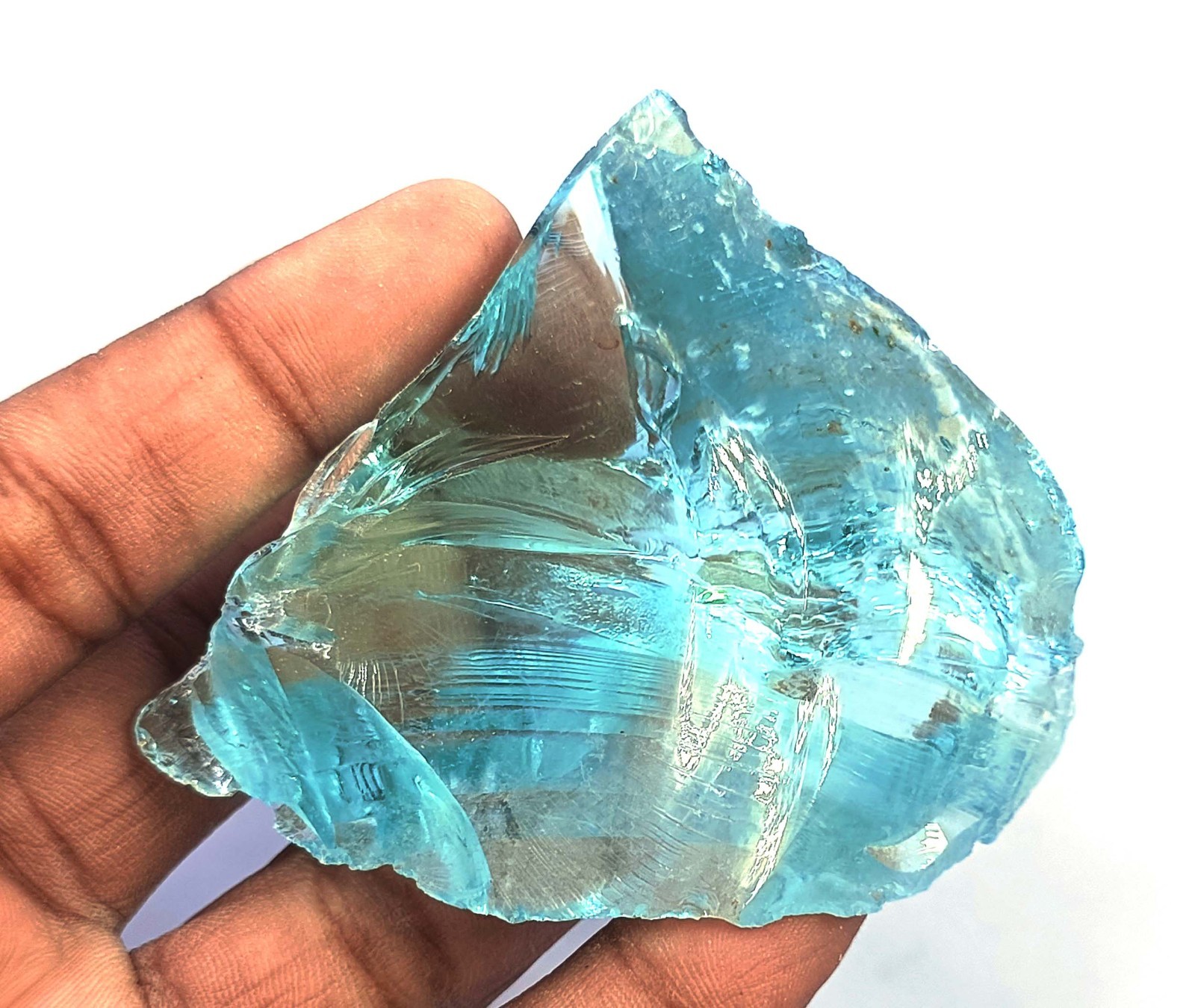Lovely 600 Ct Natural Aquamarine Rough Transparent EGL Loose Gemstone 6FGI