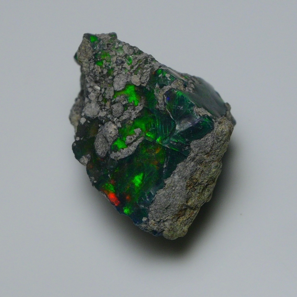 Jewelry Grade Black Opal Rough 20.50 Cts, Natural Ethiopian Raw, Neon Fire Opal