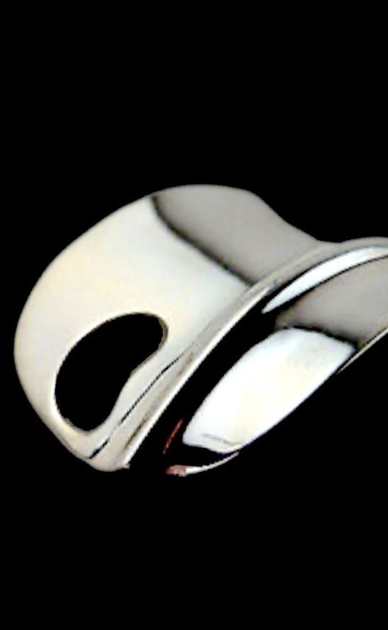 RGN 925 Sterling Silver Large Leaf Link Bracelet