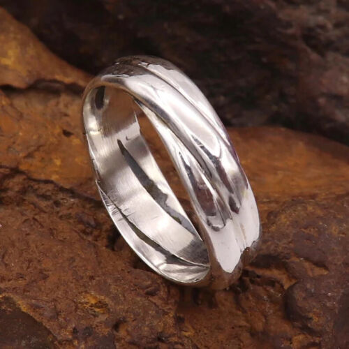 Solid 925 Sterling Silver Band & Spinner Handmade Jewelry Ring All Size BB-9