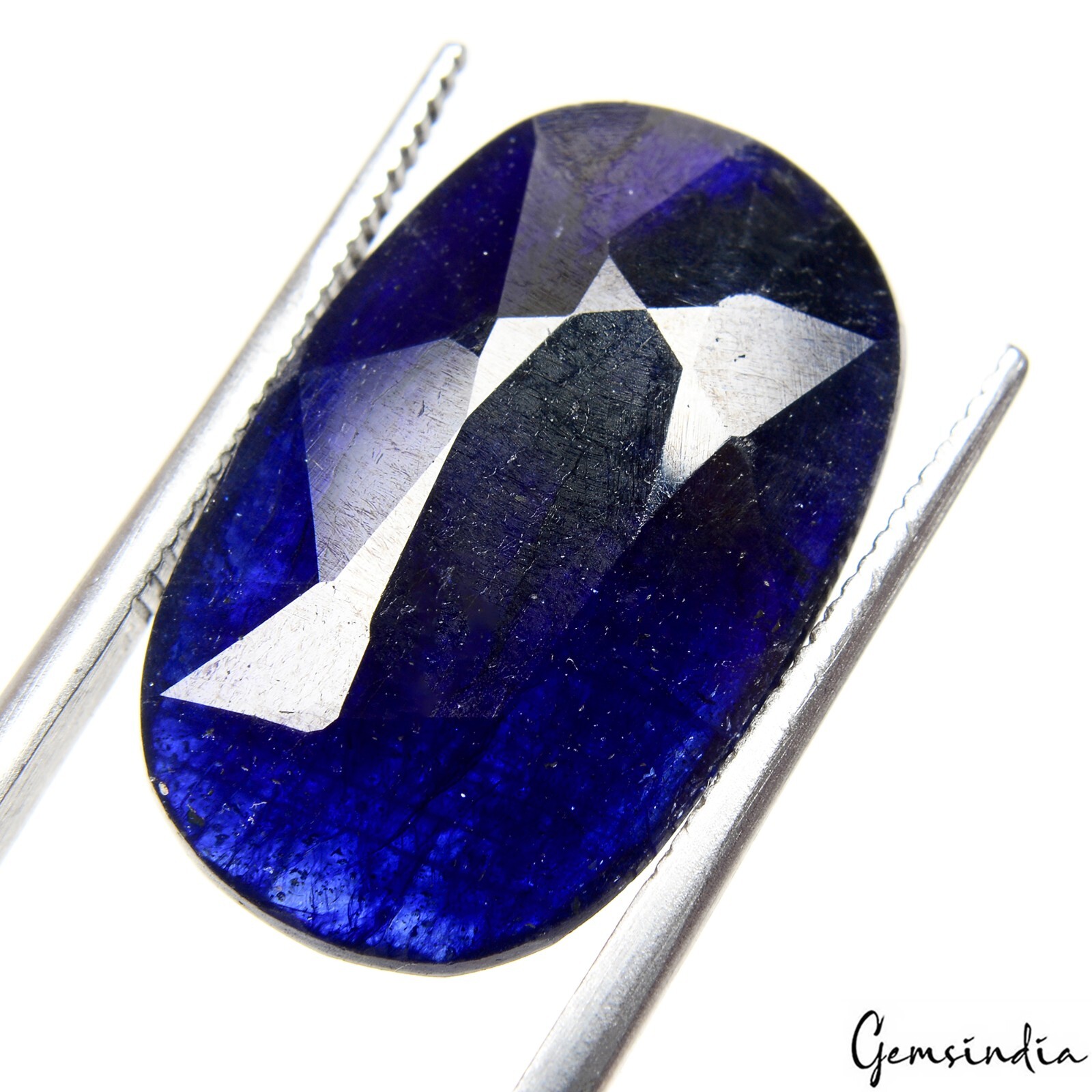 13.90 Cts Natural Sapphire Ceylon Royal Blue Oval Faceted Cut Ring Size Gemstone