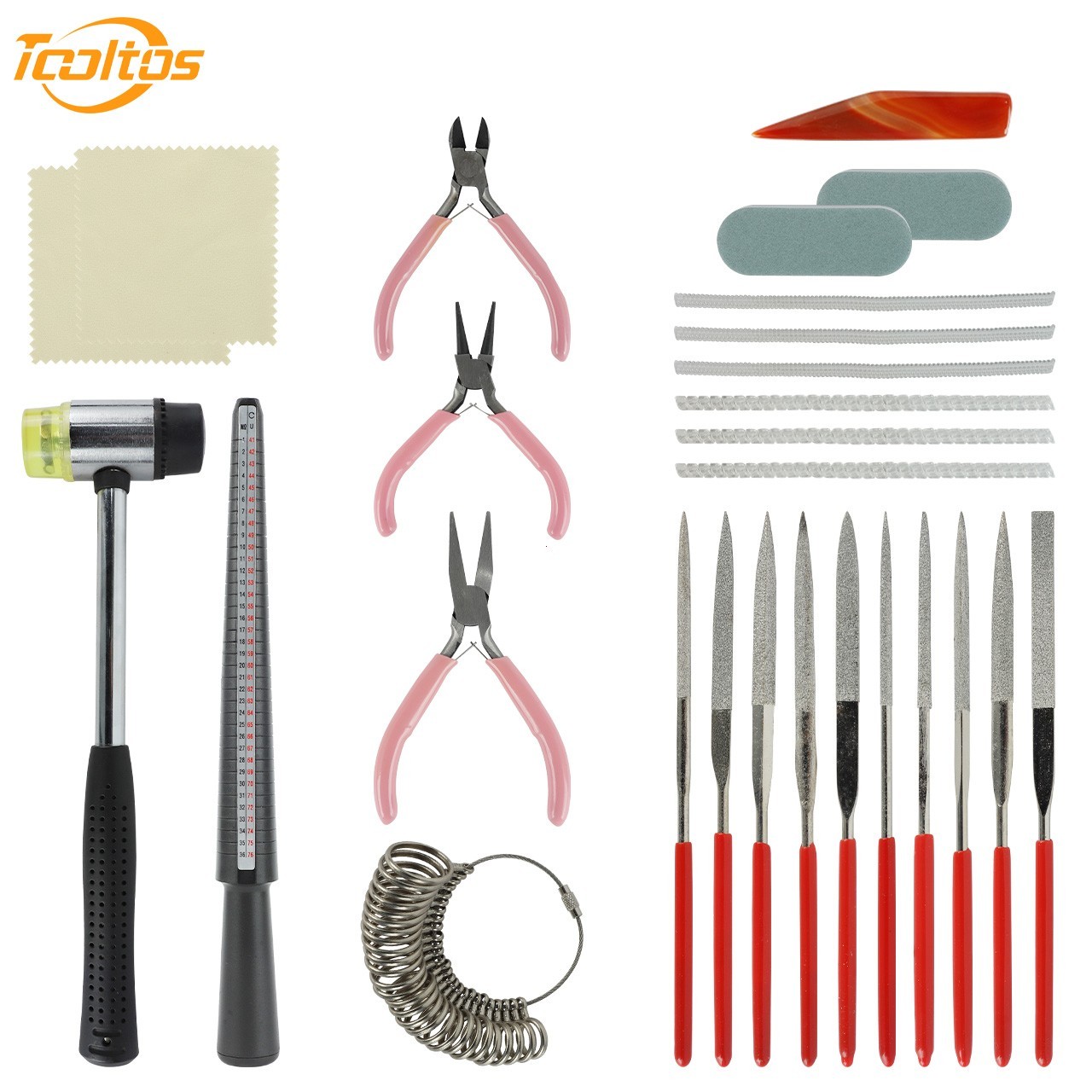 27PCS Jewelry Making Tool Kit Ring Making Set for Jewelry Repair DIY Craft