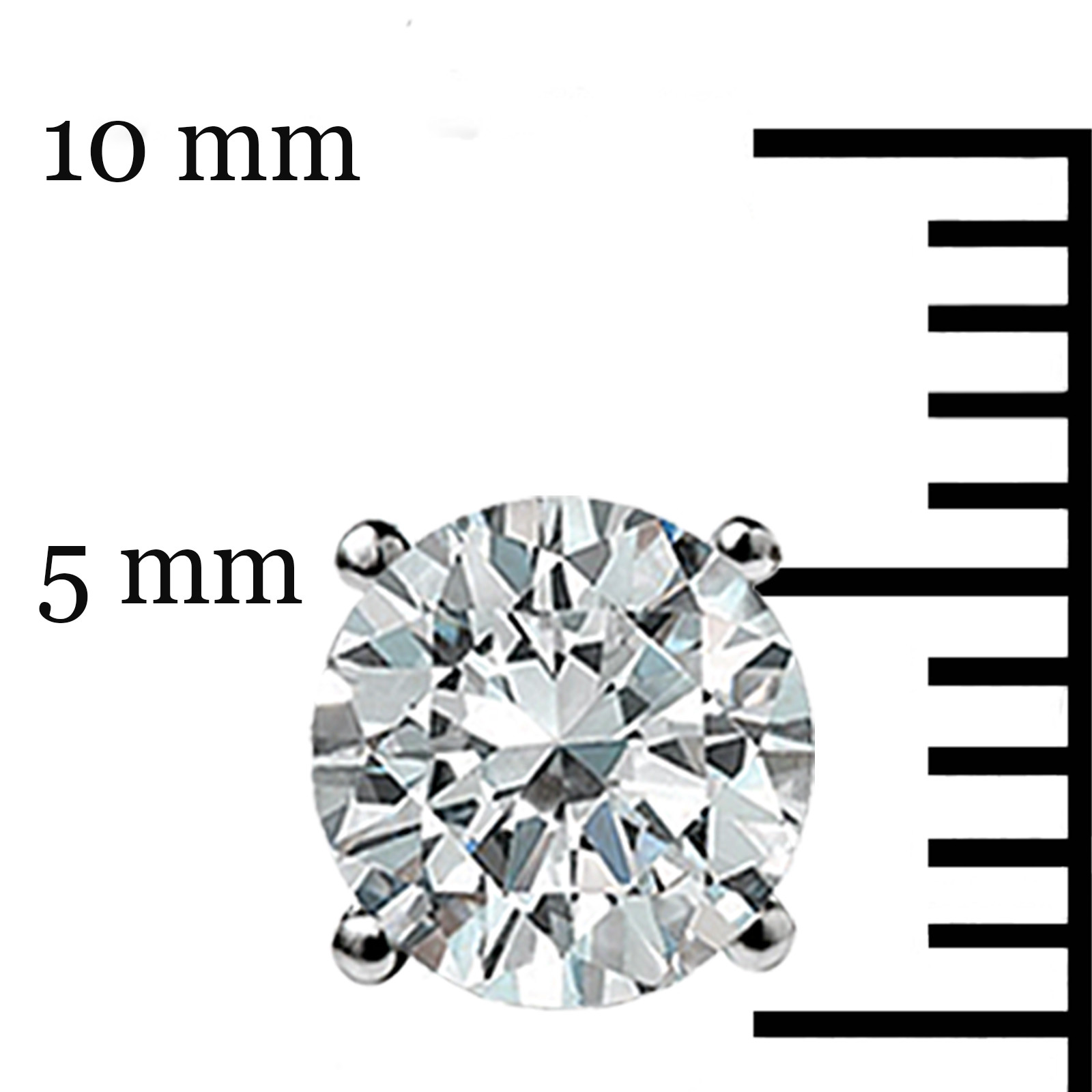 1.90 CT GRA Moissanite Stud Earrings in 14K White Gold – Gift-Ready Elegance