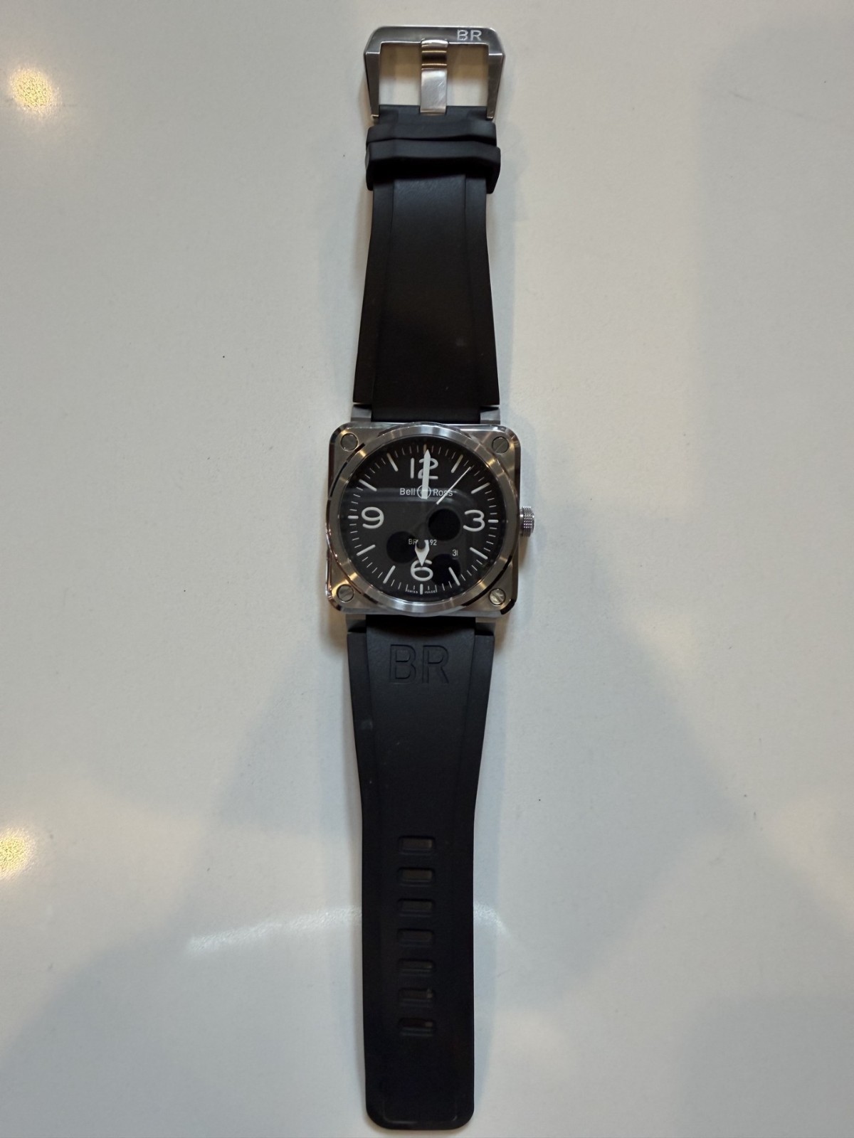 Bell & Ross Aviation Automatic Black Dial (BR0392-BLC-ST) Excellent Condition!