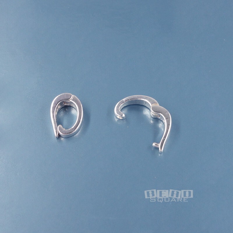2 Sterling Silver Hinged Pendant Bail Connector/Shortener/Enhancer 8mm #44326