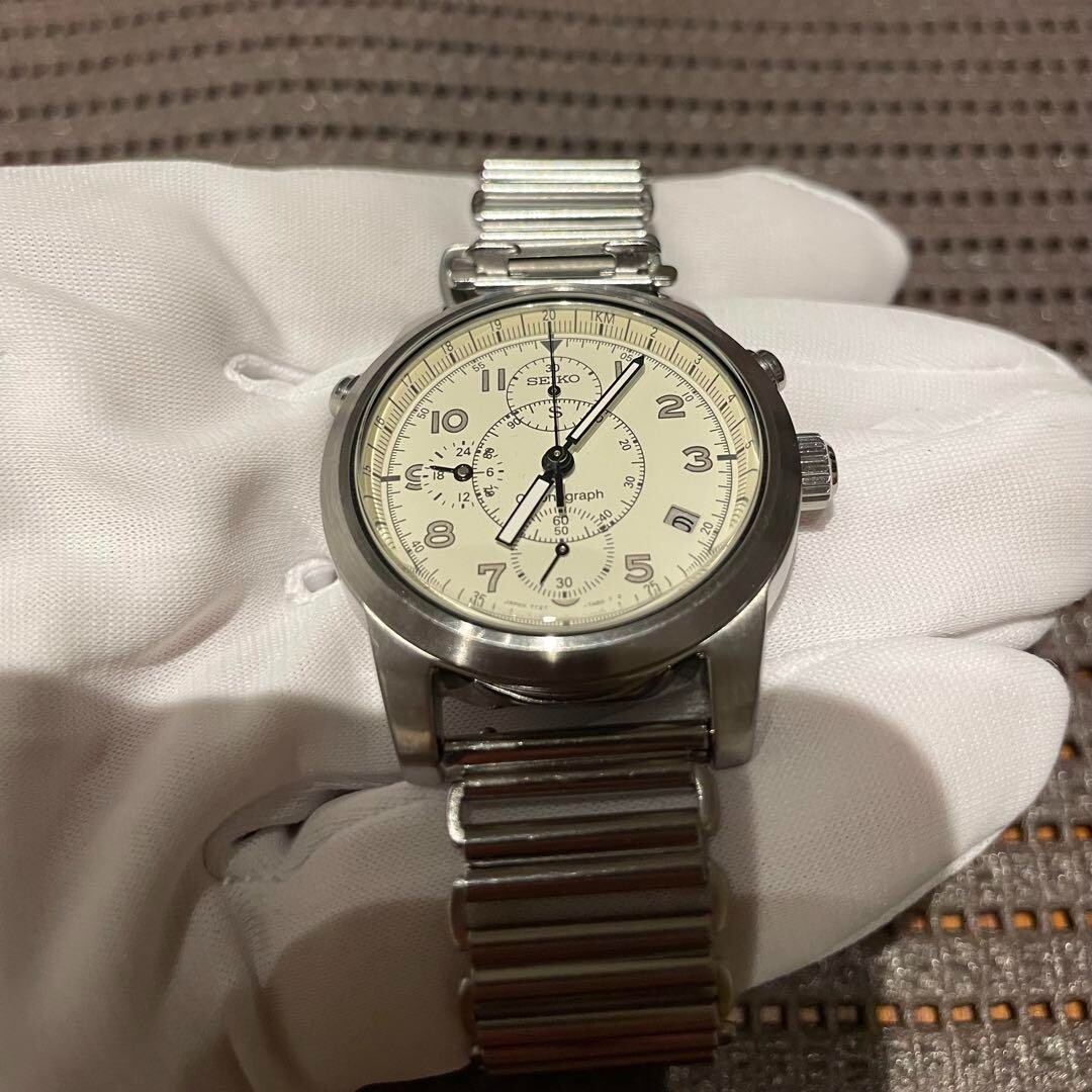 Seiko SUS Military Chronograph Military Watch 36mm Made in 1995