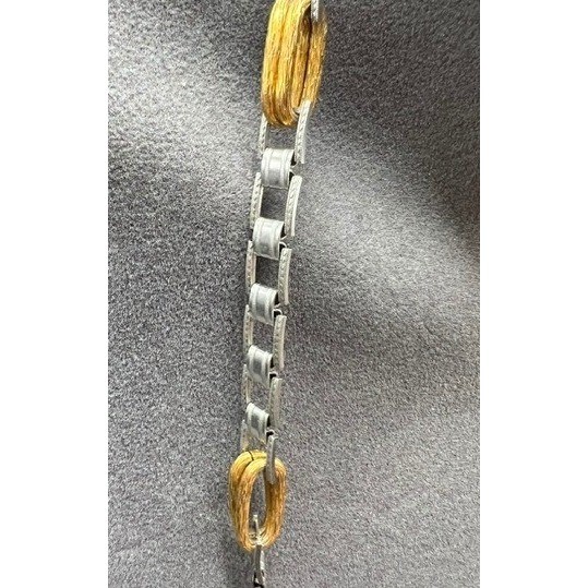 Vintage 1960s Two Tone Chunky Link Multi-Wear Belt & Opera Chain Necklace 54g