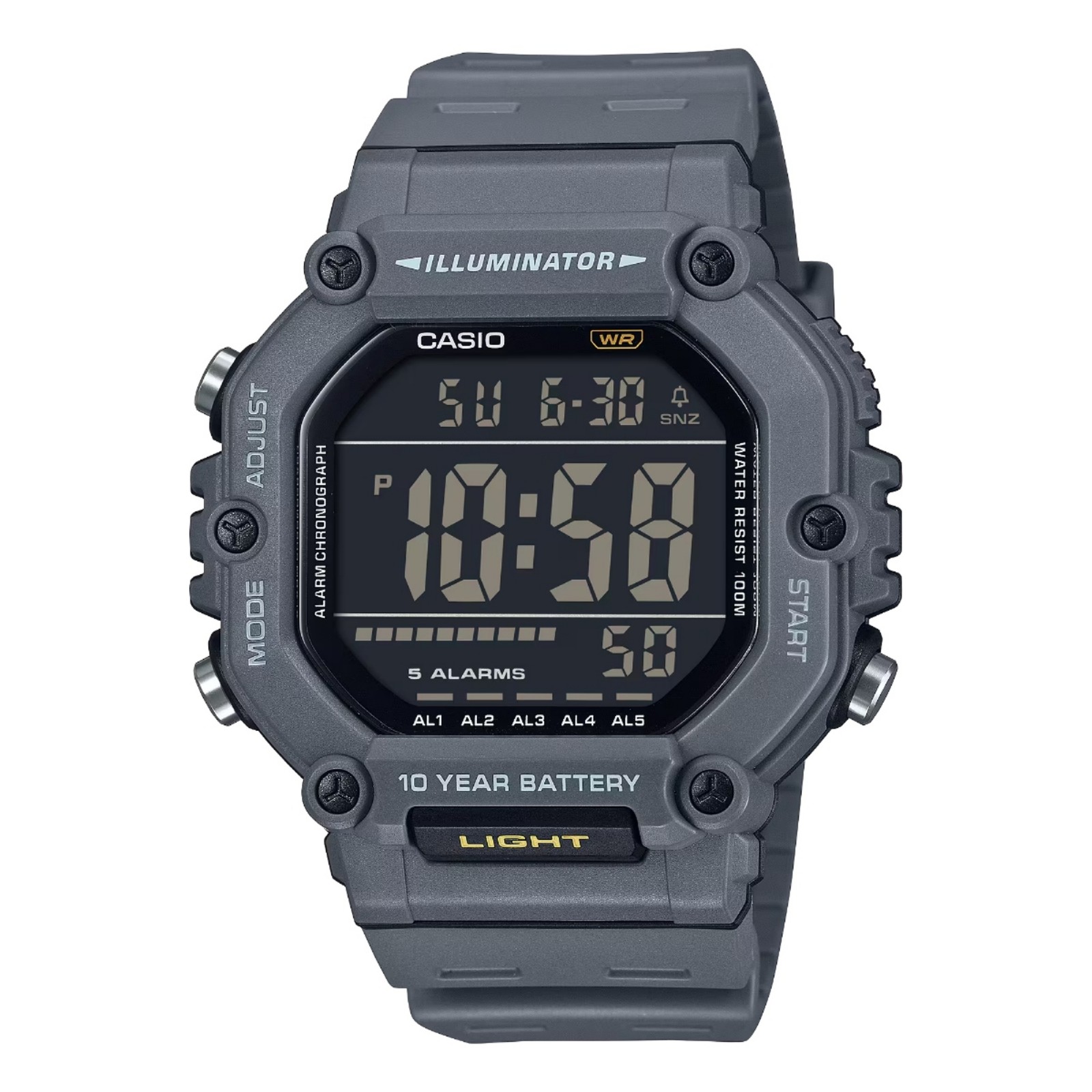 Casio Men’s Dark Grey and Black Digital Sport Watch with Grey Dial –