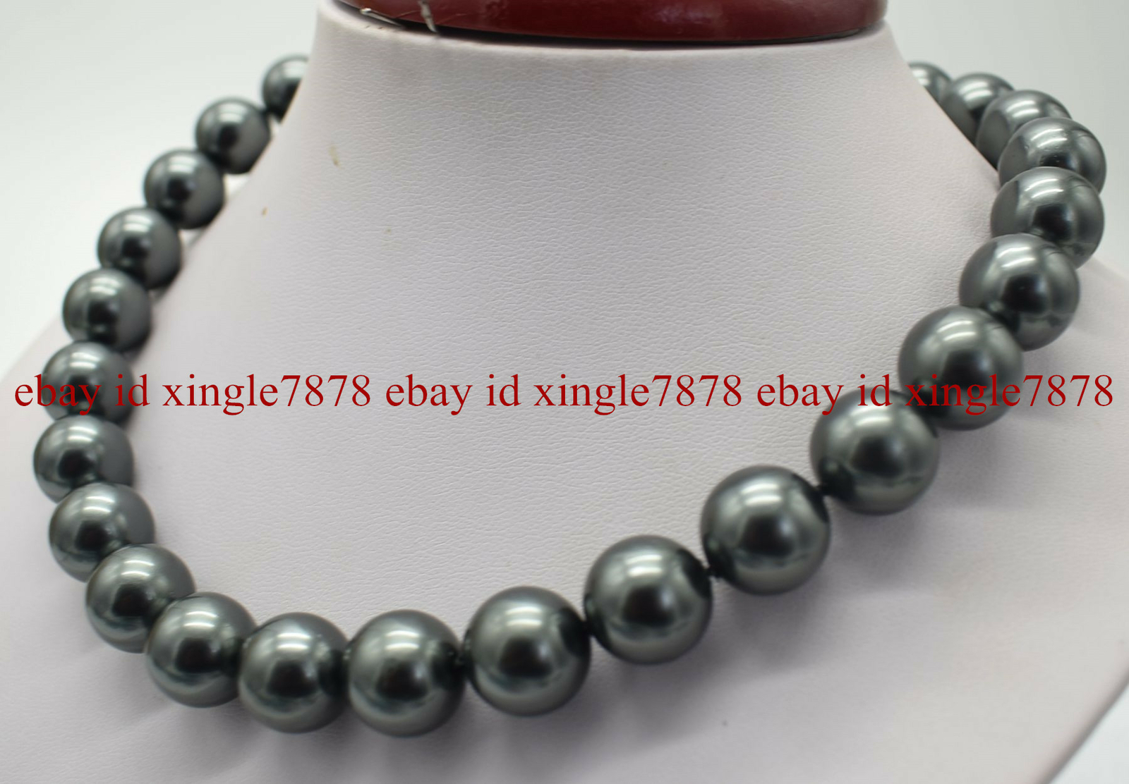 Genuine 8/10/12/14/16/18/20mm South Sea Black Shell Pearl Necklace 20”
