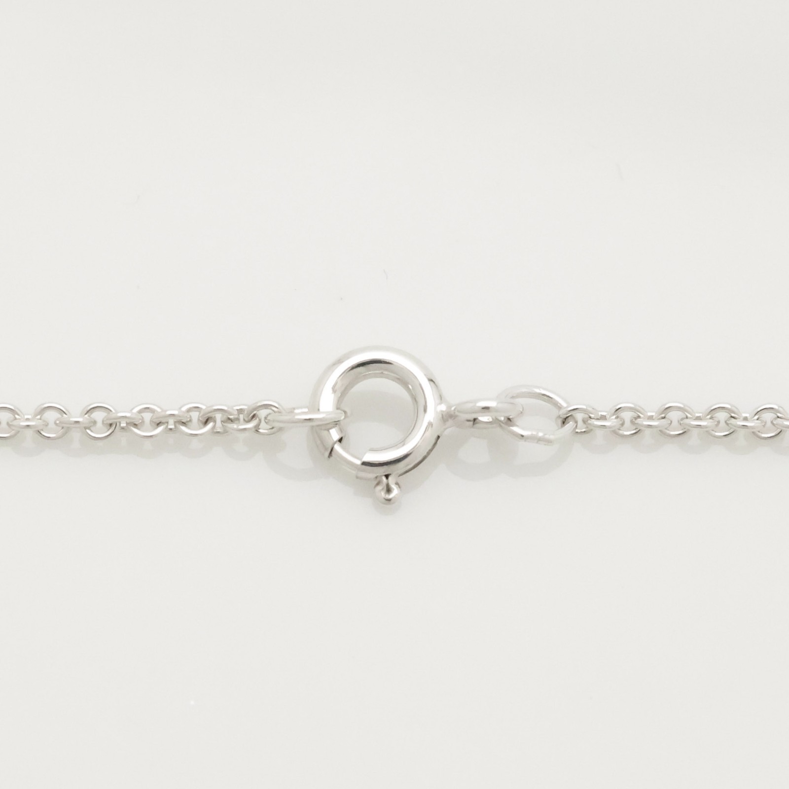 Authentic Tiffany & Co. Heart Link Lariat Pendant Necklace 19.3″ Silver w/Pouch