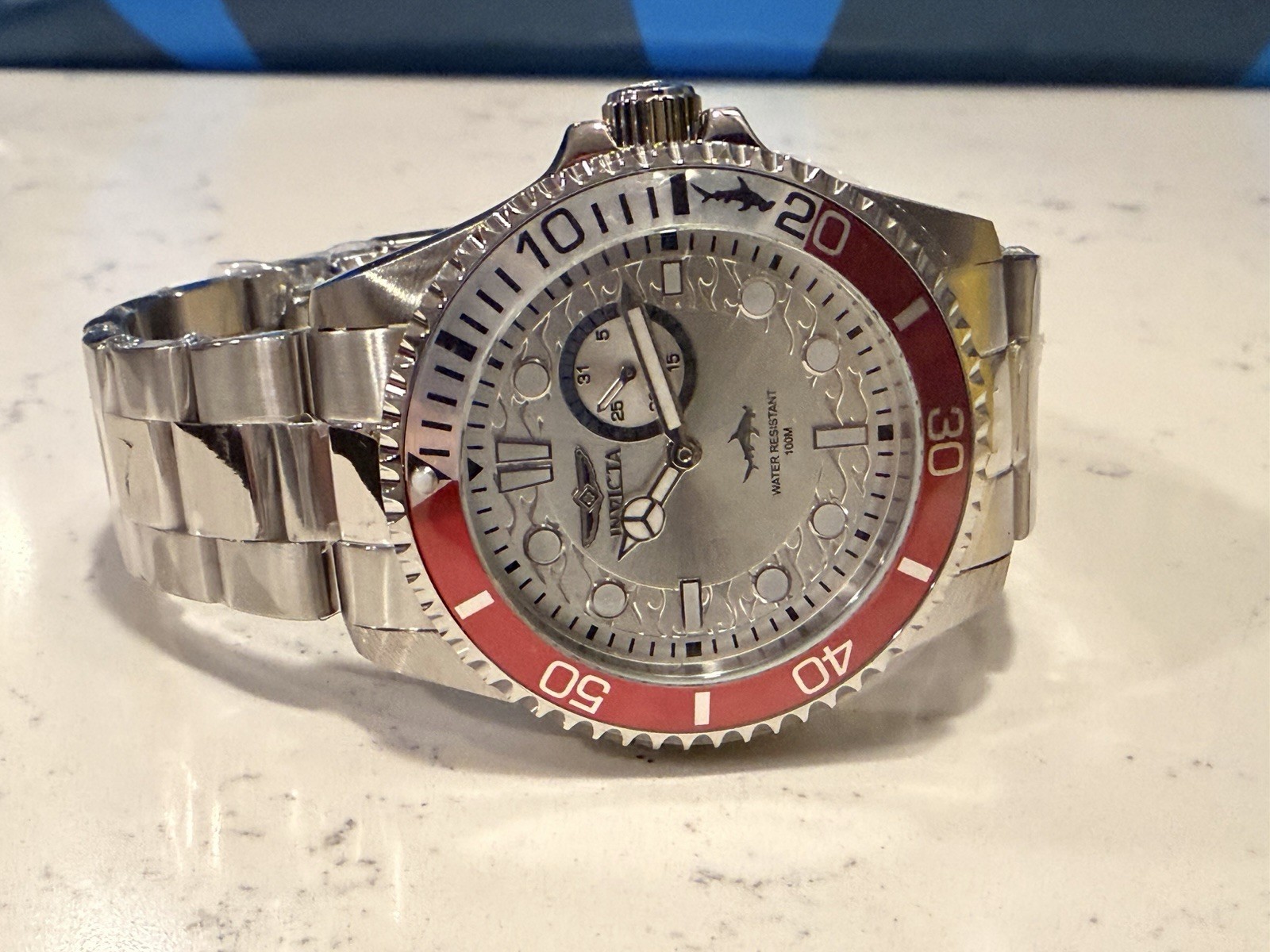 INVICTA Pro Diver Men 43mm Stainless Steel Steel Silver dial VD72 Quartz 49275