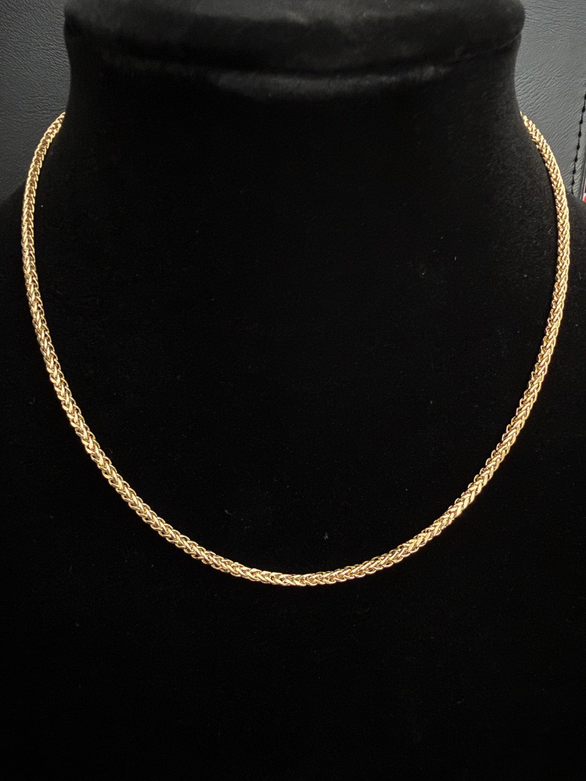 Solid 18K Yellow Gold Box Franco Necklace 18″ – 2mm – 5.42g Genuine 750