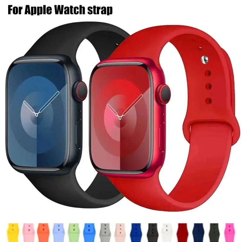 Silicone Narrow Sport Band for Apple Watch Series 11, 10, 9, 8, 7, 6, 5 SE