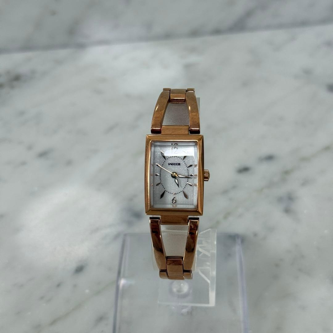 CITIZEN Wicca Solar-Powered Watch, Pink Gold
