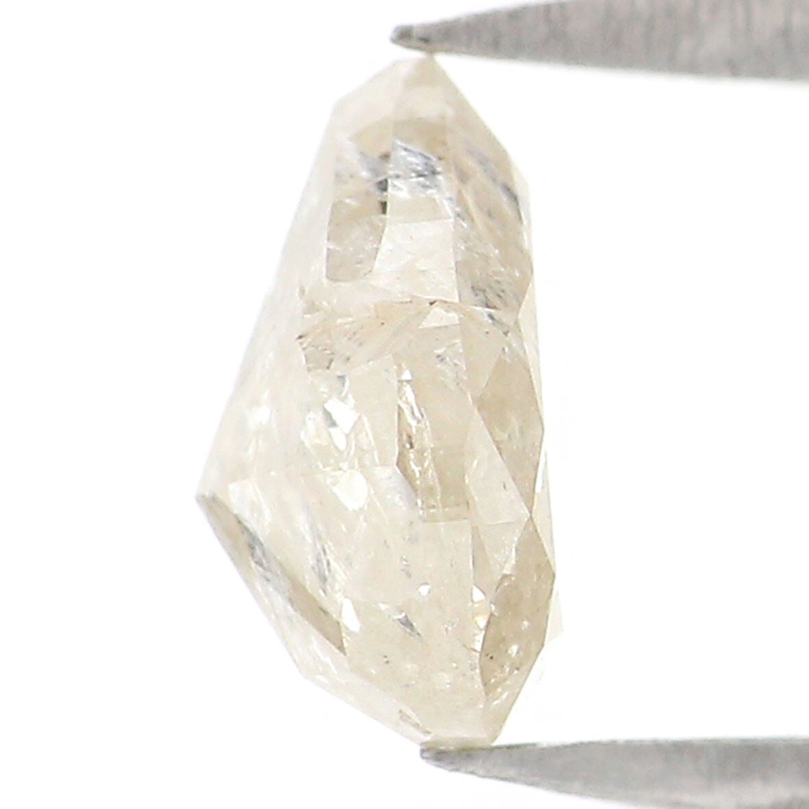 0.78 CT Natural Loose Pear Diamond 6.40 MM Yellow Grey Color Diamond NQ7641