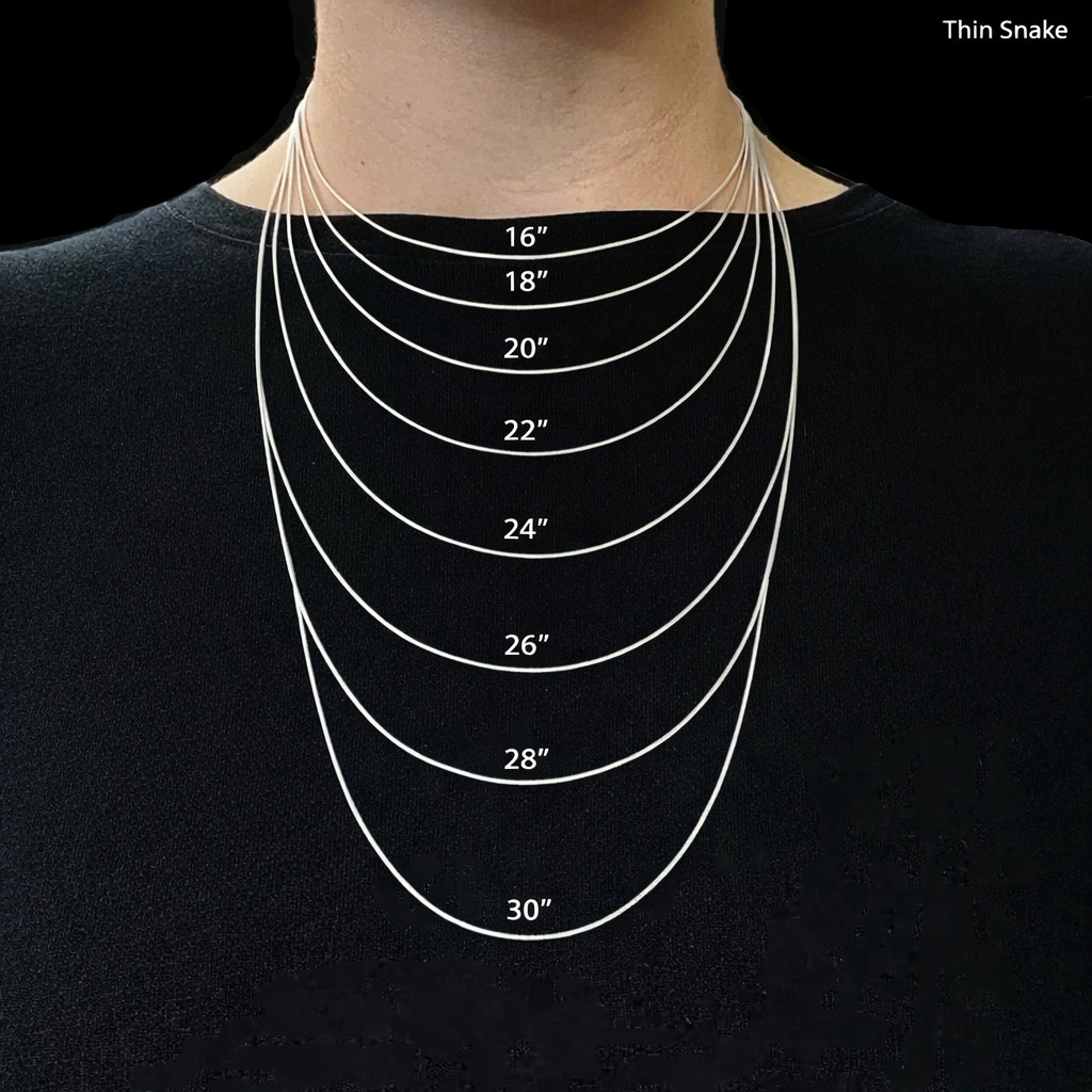 925 Sterling Silver Stamp 3mm Snake Chain Necklace – UK Stock Same Day Dispatch