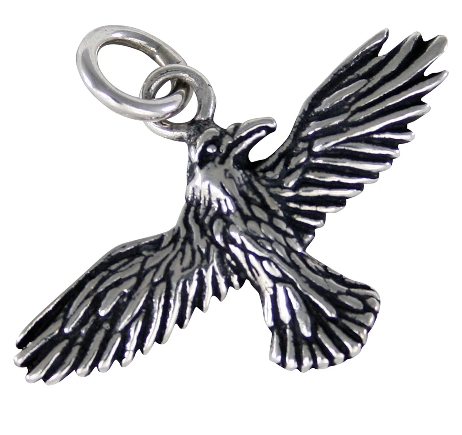 Raven 925 Sterling Silver Pendant AS365