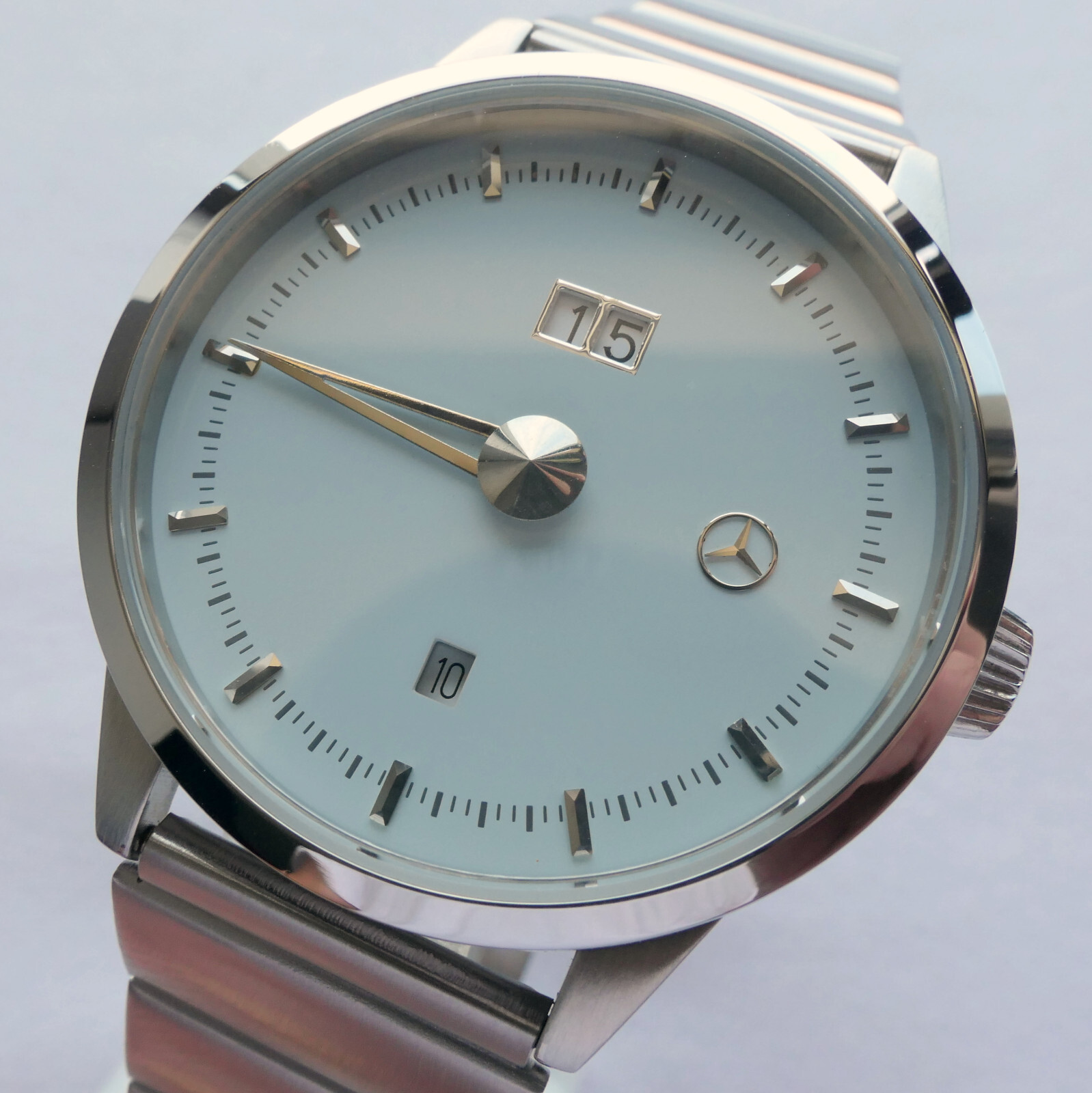 Mercedes Benz Classic Car Accessory Art Deco Retro Design Single One Hand Watch