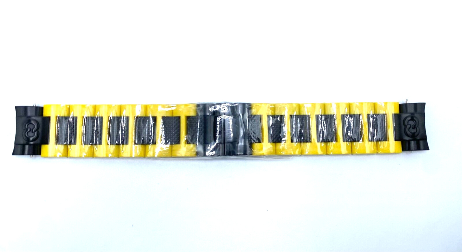 Authentic Invicta Corduba 6681 Yellow Polyurethane & Black Plated Watch Band