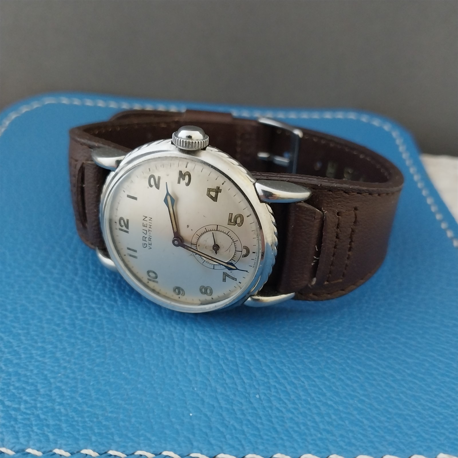 19.6mm 1950s Vintage Long Shell Cordovan 1-Piece Gemex Classic Unused Watch Band