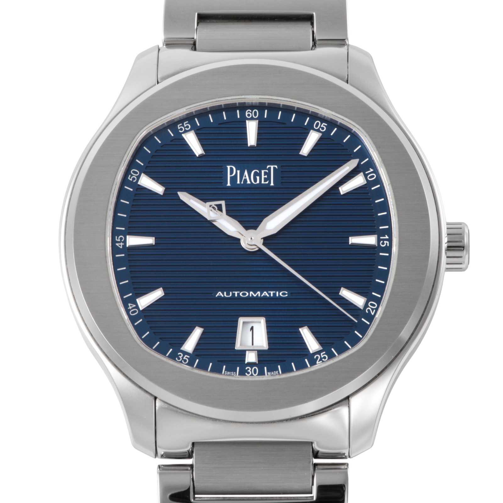 PIAGET Polo Date G0A41002 Stainless Steel Free Shipping with Box from JAPAN
