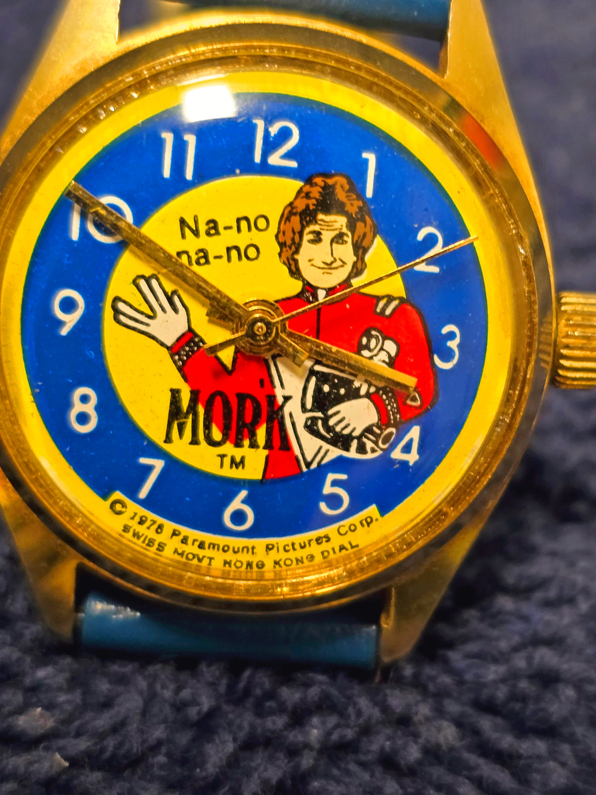 Vintage 100% All ORIGINAL MORK (Robin Williams) character watch Serviced & Runs