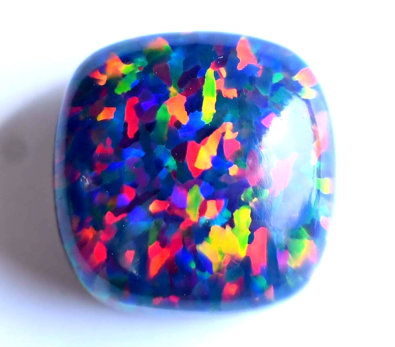 5.20 CT Natural Ethiopian Black Fire Opal Certified Very Rare Precious Gemstone