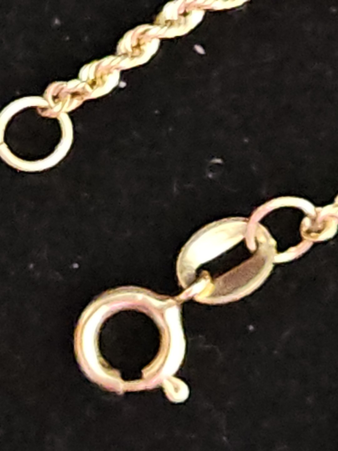 pretty 14k Gold Rope Ankle, 1.19g, 10inches