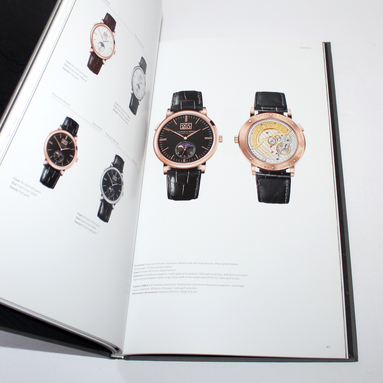 A Lange & Sohne Collection Book 2018 watches catalog paperwork