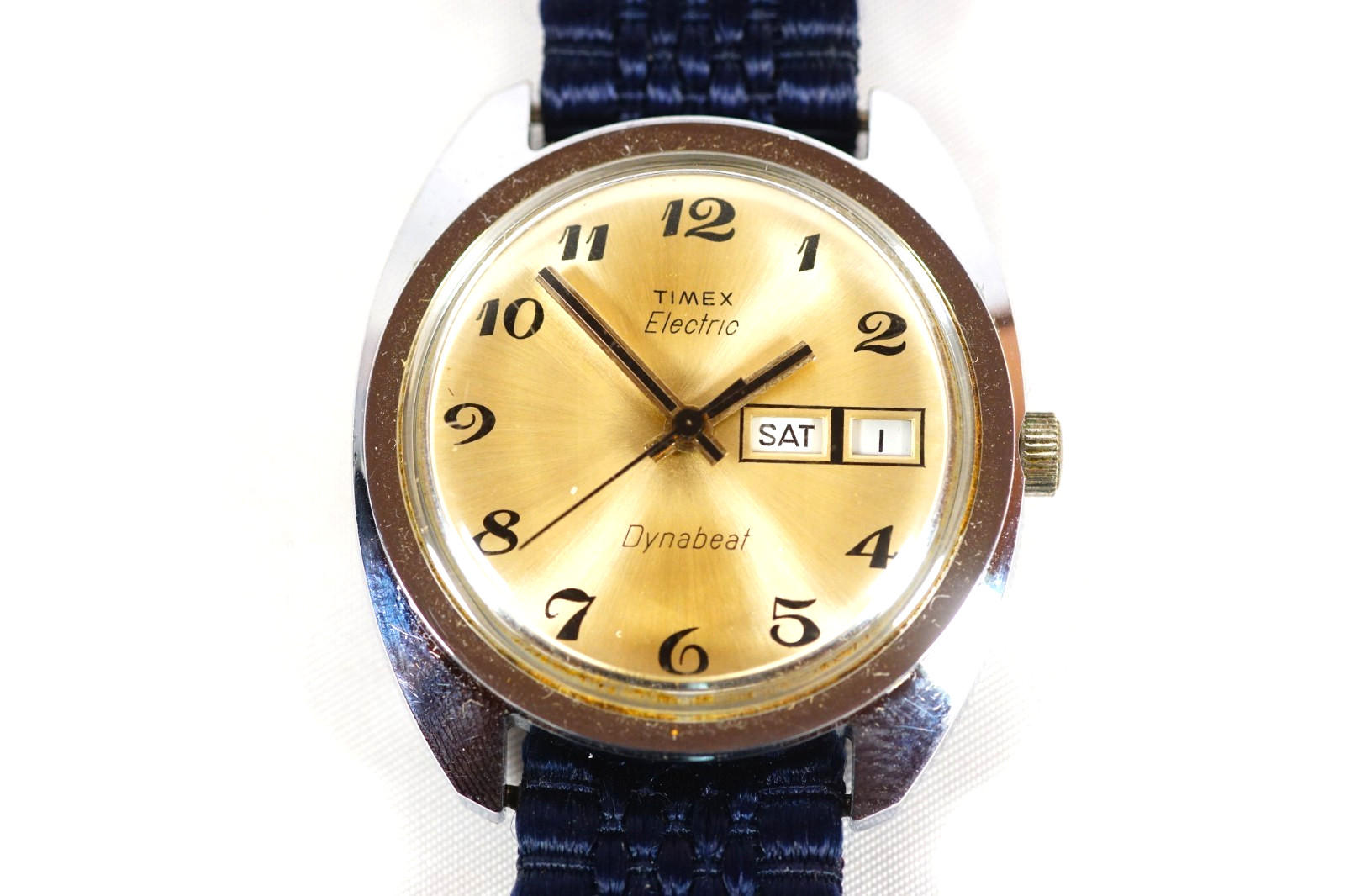 TIMEX Electric Dynabeat Watch Transistorized Quartz Vintage Wristwatch Parts/Rep